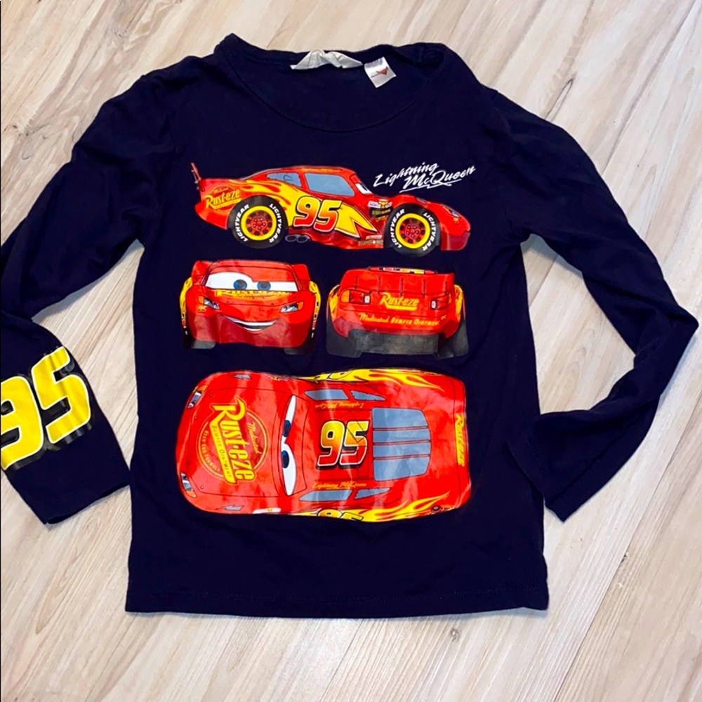 Boys Disney Cars Lightning McQueen Long Sleeve